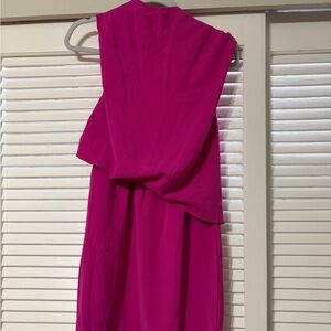 High Neck Pink Mini Dress